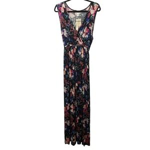 Three Seasons Maternity Floral Print Wrap Maxi Dress Size 1X